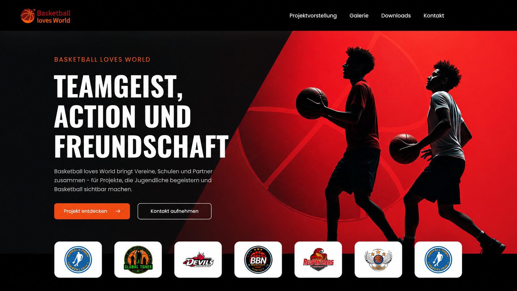 Website-Referenz Basketball loves World