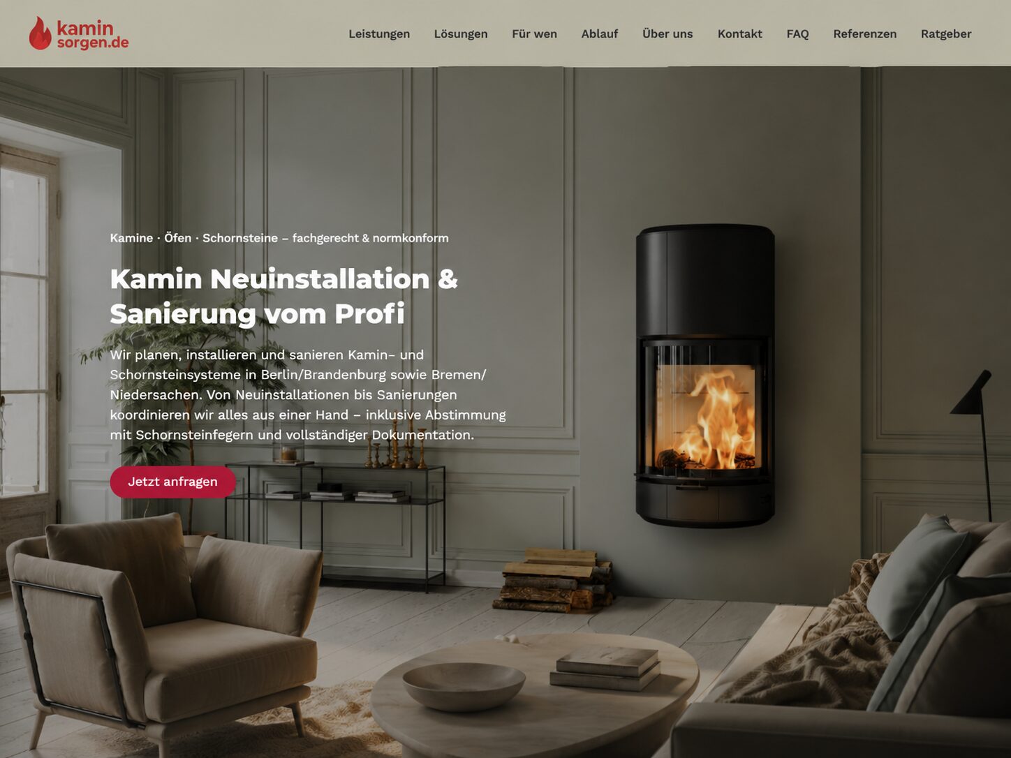 Website-Referenz Kaminsorgen